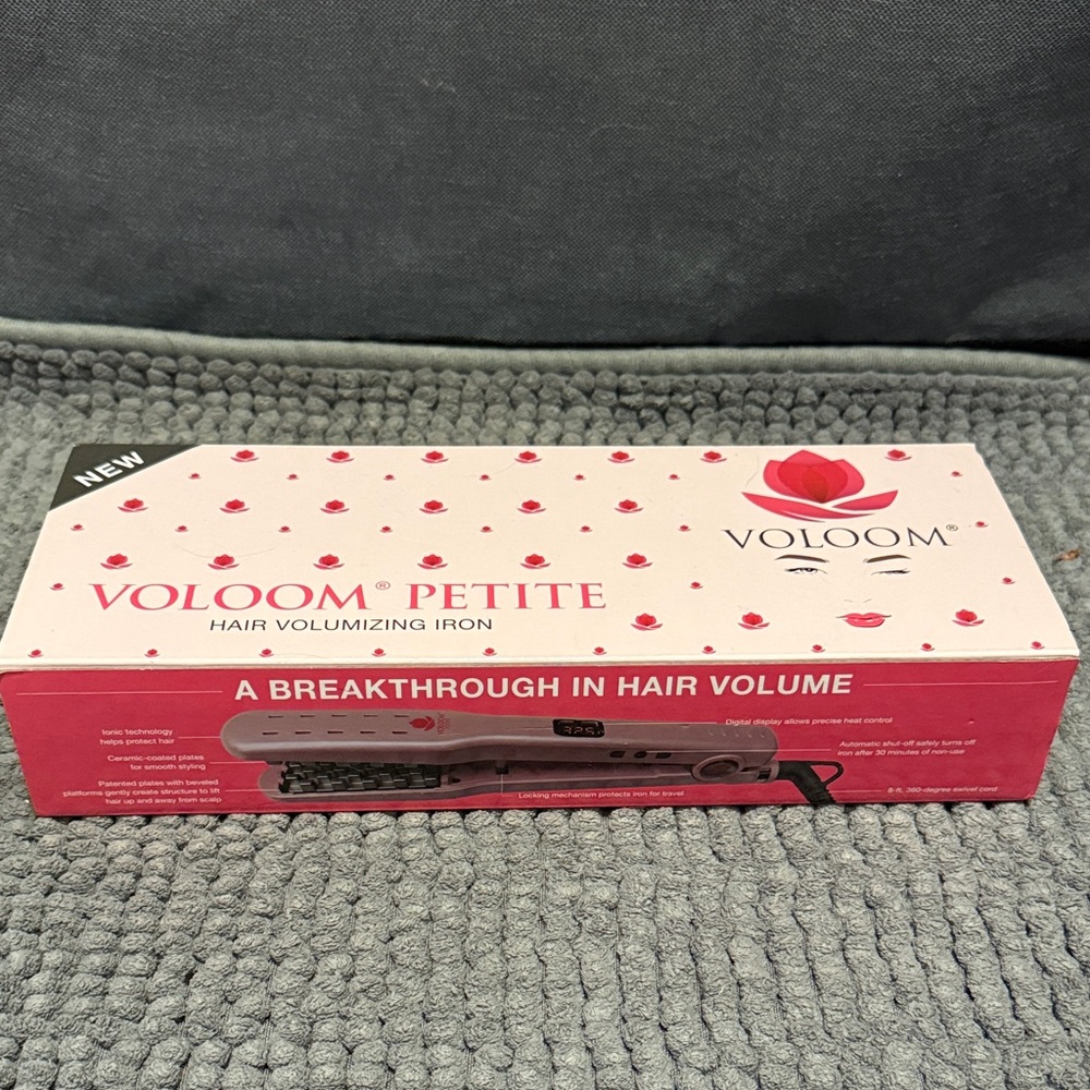 VOLOOM Petite Hair Volumizing Iron - Pink